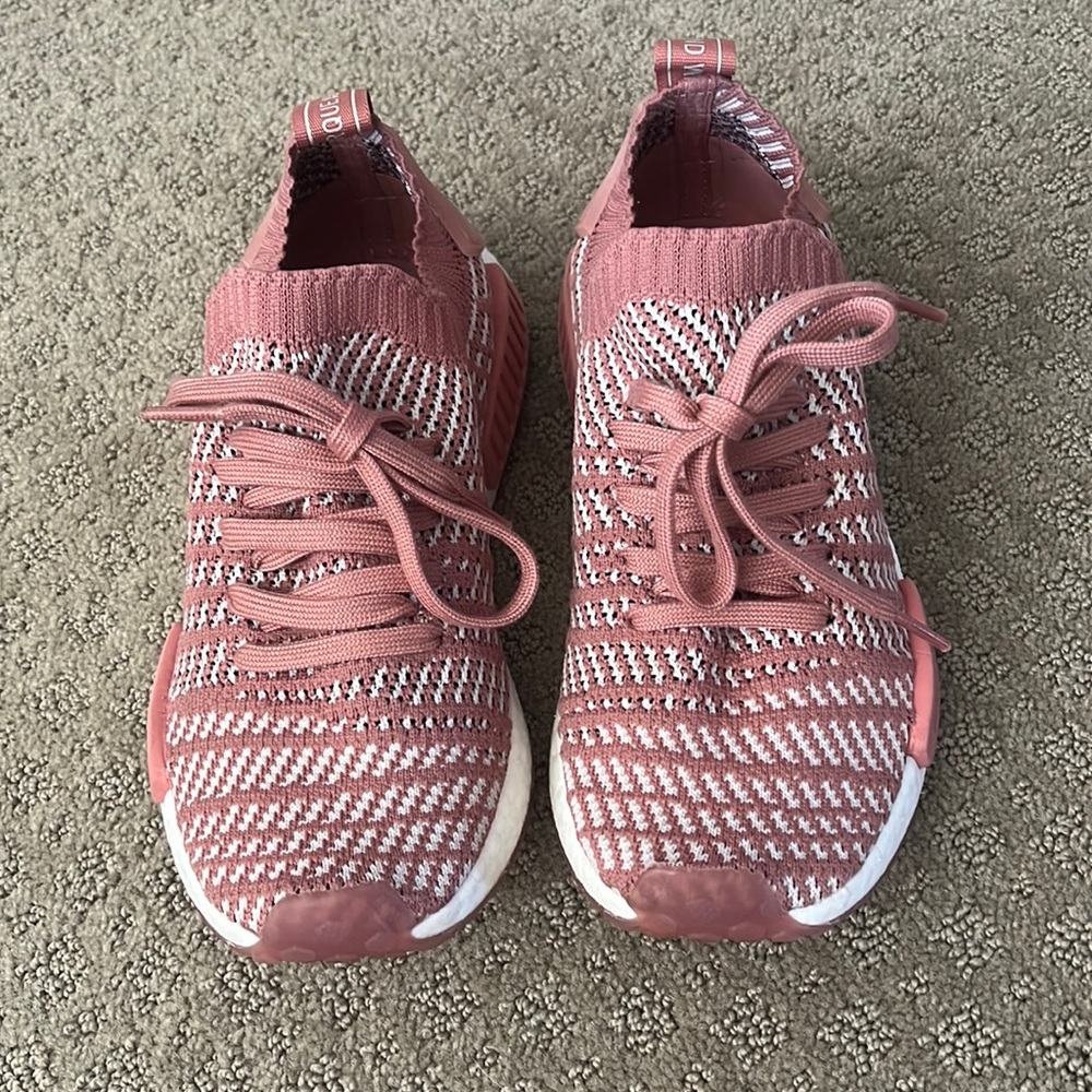 Adidas NMDs in peachy rose color womens 6.5
